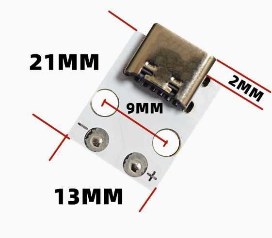 Низьковольтна світлодіодна панель 12V плата 5V  USB Type-C pawer bank
