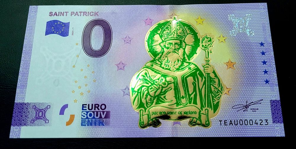 0 EURO Souvenir Saint Patrick  gold 2021-1