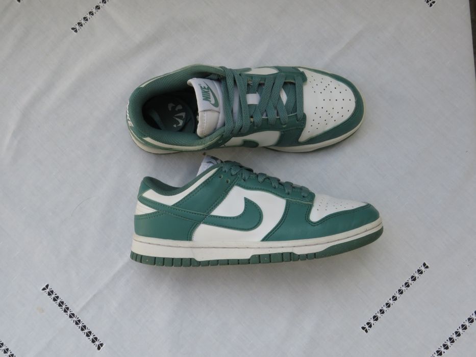 Nike Dunk Low GS White Gorge Green - Verde - Tamanho 36.5