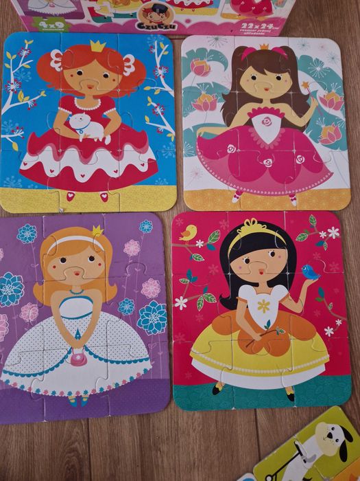 Puzzle czu czu księżniczki i zwierzątka
