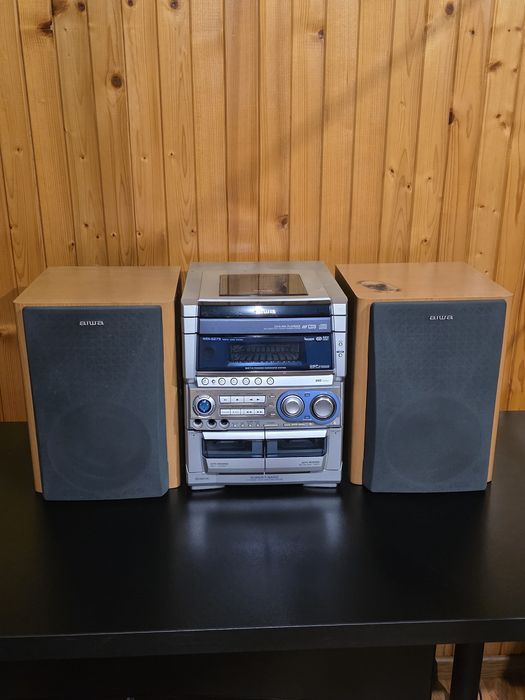 Wieża AIWA NSX-SZ73 Z Kolumnami Tuner Radio CD Kaseciak