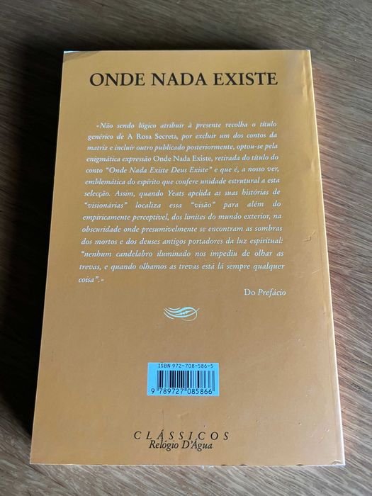 ONDE NADA EXISTE    W. B. Yeats     portes incluídos