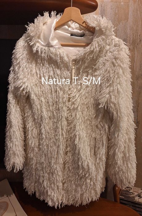 Casaco Branco S/M Natura como.novo