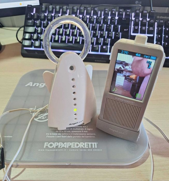 Monitor digital bebé com vídeo e detecção de som e movimento
