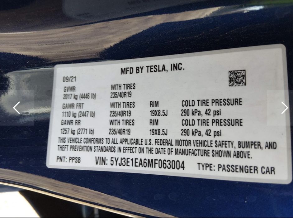 Tesla Model 3 Standard Range Plus