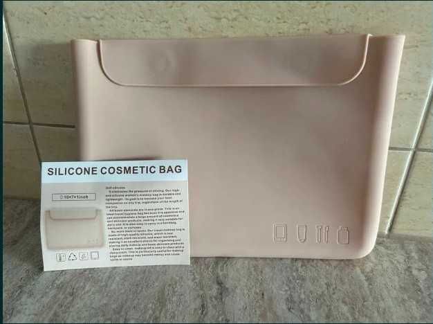 Kosmetyczka silikonowa podróżna organizer na kosmetyki 25 × 18 cm