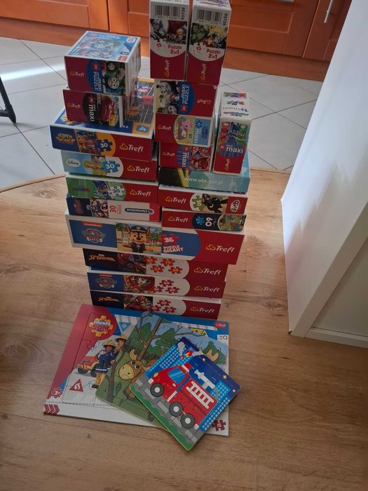 Zestaw Puzzli dla dzieci w wieku przedszkolnym