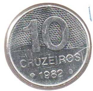 Brasil - 10 Cruzeiros 1982 - soberba