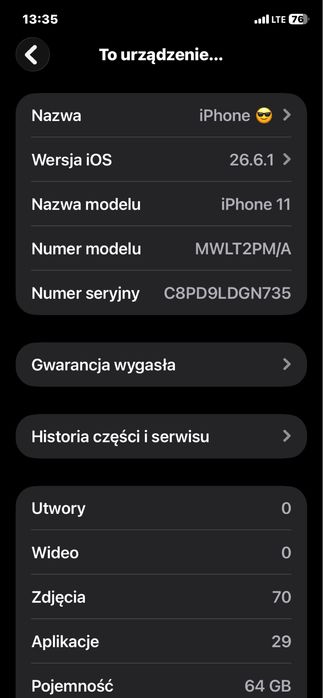 Iphone 11 - 64 gb w  bardzo dobrym  stanie
