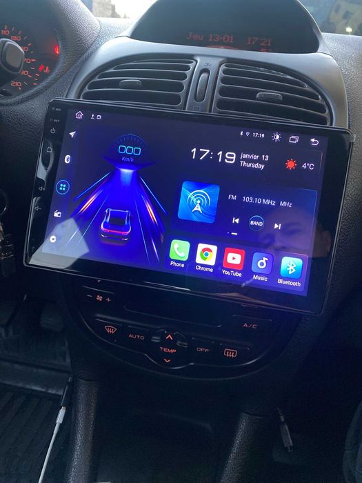 (NOVO) Rádio 2DIN 9" Polegadas • Peugeot 206 • Android [4+32GB] GPS