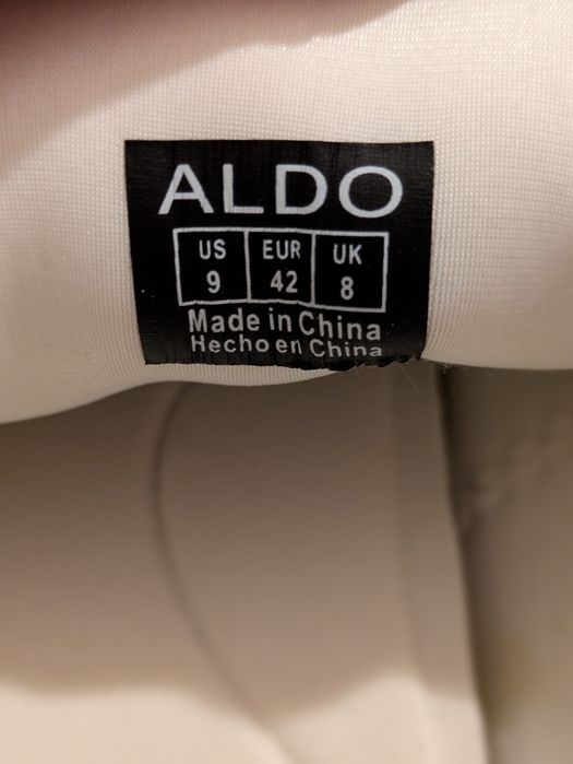 Trampki "ALDO", w bardzo dobrym stanie, rozmiar 42, biały, skóra.