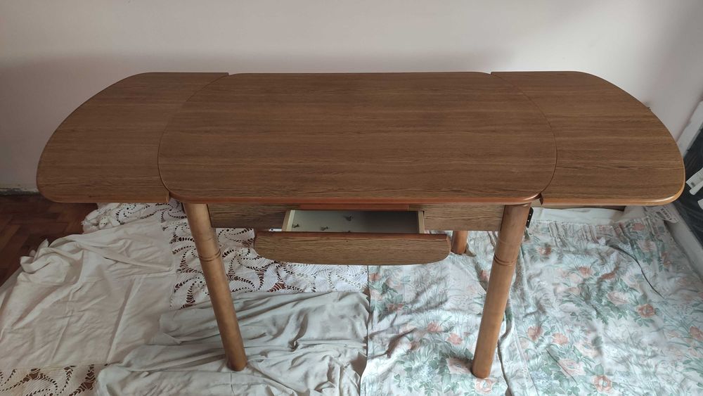 Mesa de Jantar extensível 172cm - Madeira Maçica