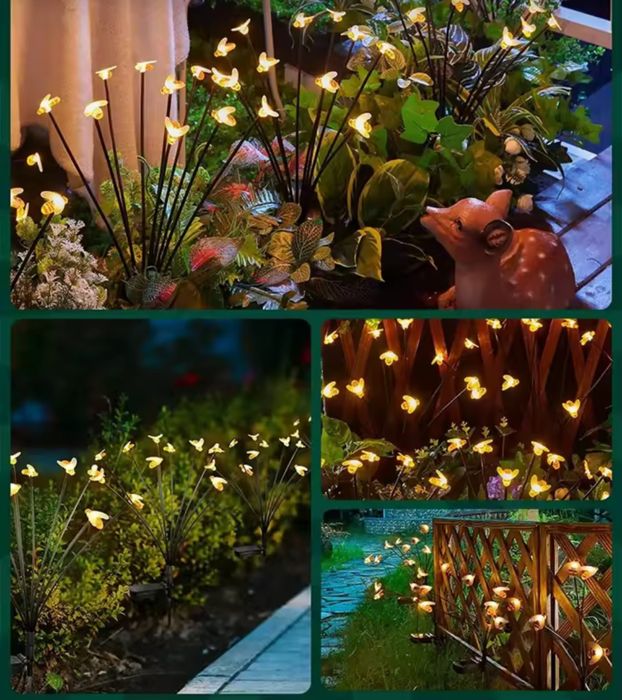 Сонячні світильники бджілки. Садовий ліхтар. Садовый светильник