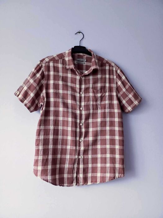 Koszula męska, rozmiar M, 55% len, stan dobry