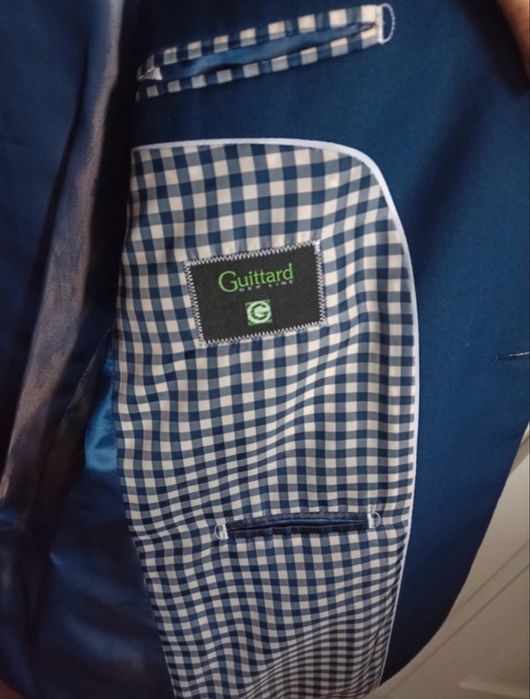 Granatowy garnitur Guittard męski 176 wzrostu