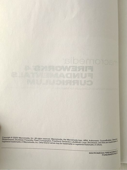 Macromedia Fireworks 4 Fundamentals64584405130369123