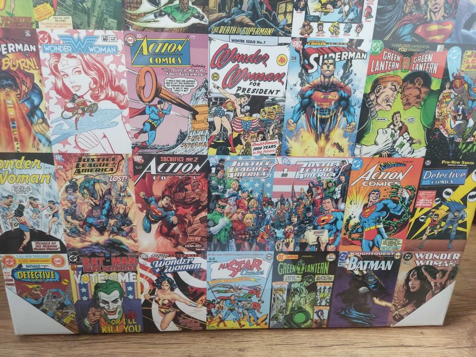 Plakat Super Bohaterowie DC Comics Płótno