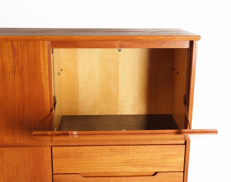 Kredens z drewna tekowego 'Fredericia',  Dania, lata 1960s - vintage 230cm długości