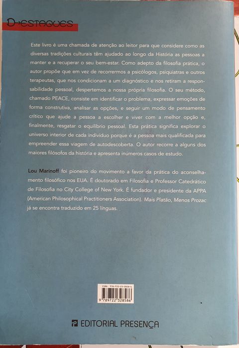Livro - Mais Platão, Menos Prozac! - 5€