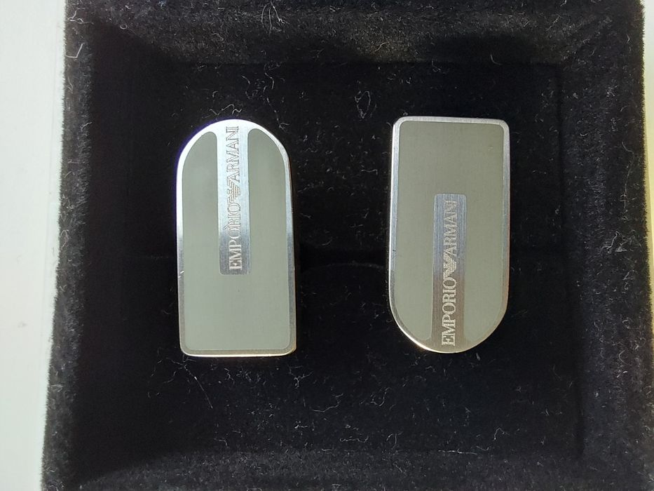 Emporio Armani зажим для галстука + запонки