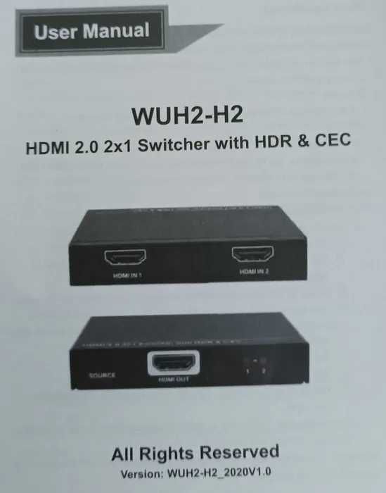 Comutador/Switcher Hdmi Welvan