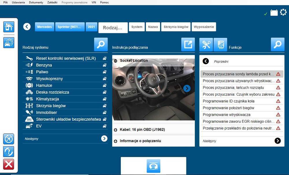 Polski program diagnostyczny do testerów interfejsów multidiag pro +
