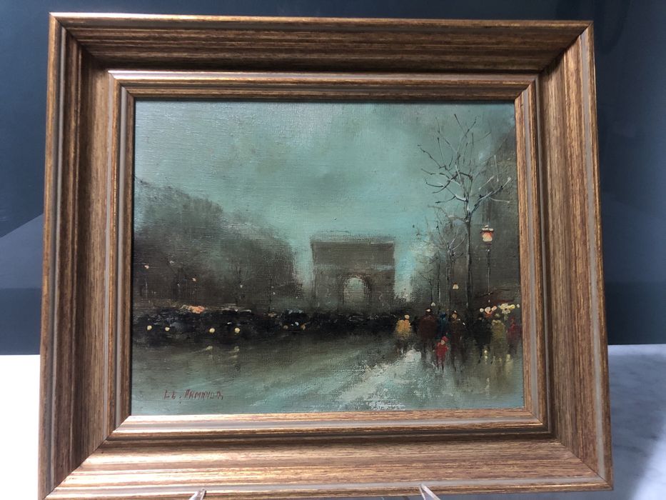 Oleo sobre tela motivo Paris