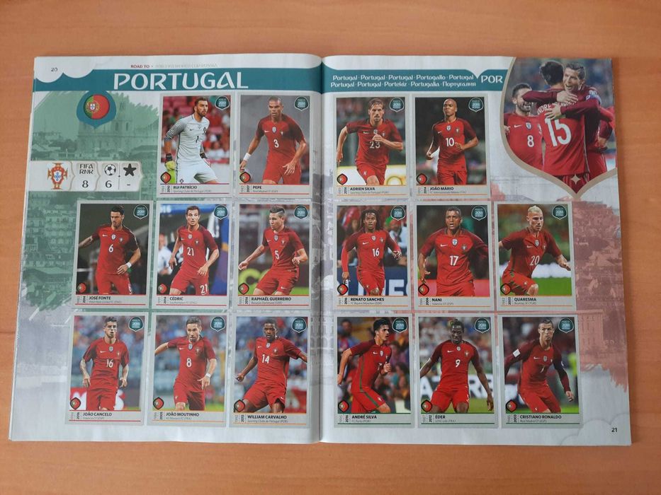 Caderneta Road to Mundial 2018 panini como Nova COMPLETA