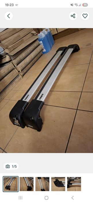 Bagażnik dachowy thule opel astra J Zafira B belki poprzeczki relingi