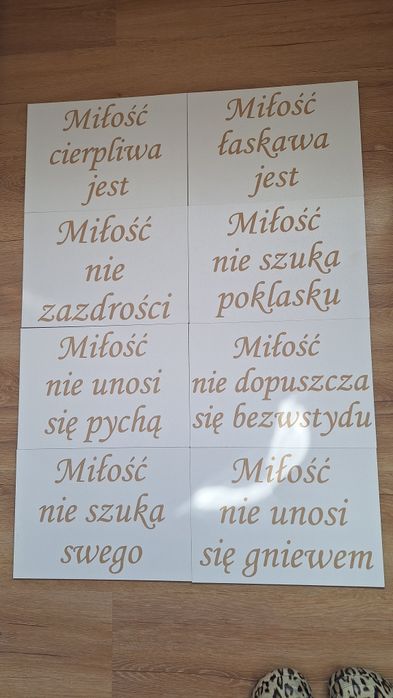 Tabliczki Hym o Miłości 16sztuk