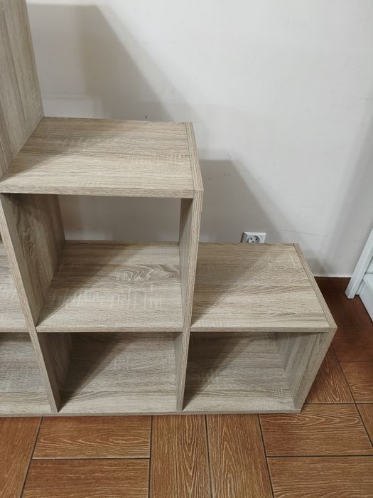 Mebel modułowy schodkowy dąb sonoma wysokość 144 cm stan BDB