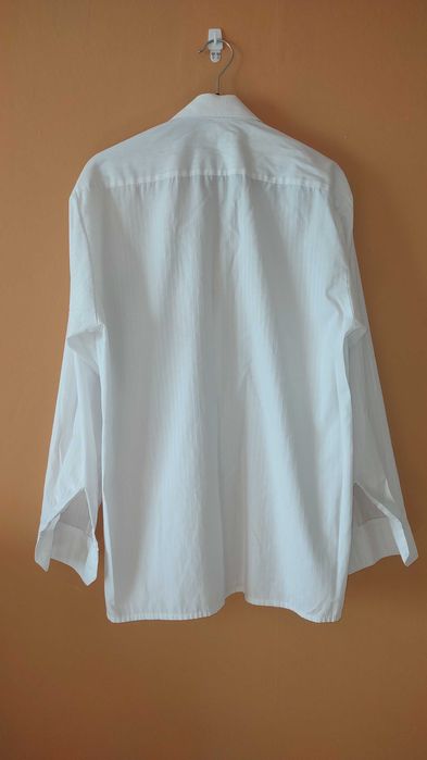 Męska klasyczna kremowa koszula w paseczki 37-38 M/L Witex Vintage