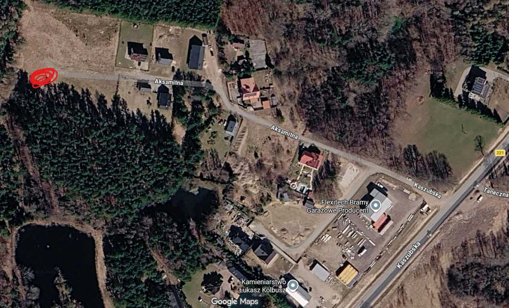 Działka w Przywidzu, 1005m2, obok lasu