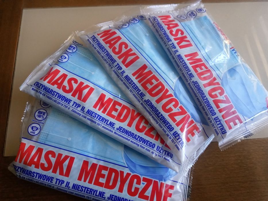 Maski medyczne trzywarstwowe