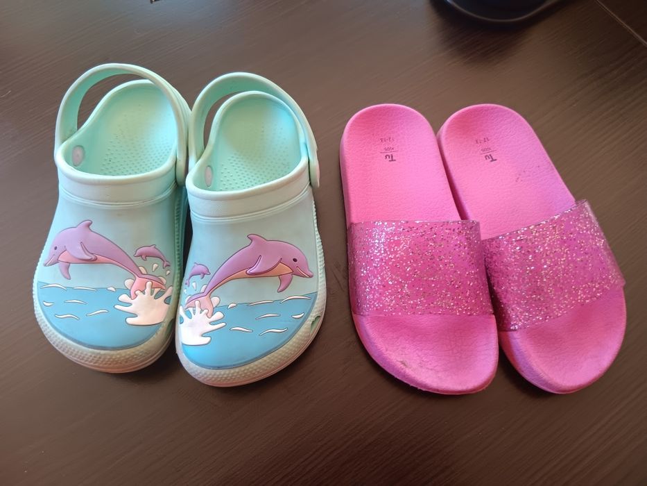 Buty dziewczęce klapki sandały 31 zestaw