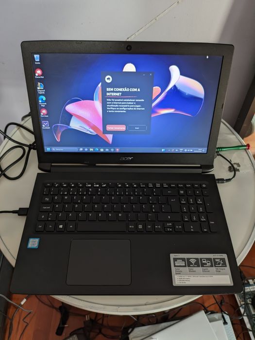 Portátil 100% novo i7 8550U com 256G vendo ou troco