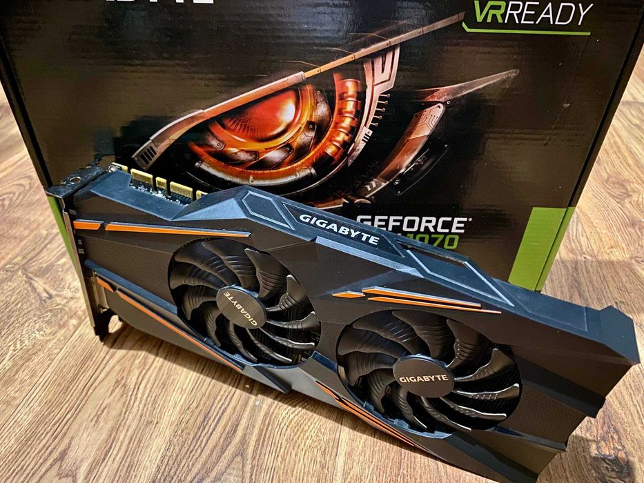 Відеокарта Gigabyte GTX 1070 Windforce OC 8GB (Повний комплект!)