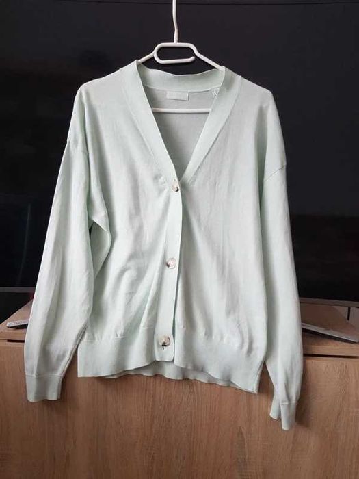 Sweter kardigan Essentials rozmiar L/XL 100% cotton nowy miętowy