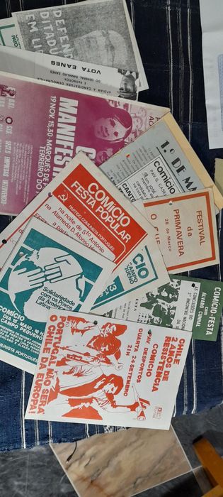 Lote de 60 panfletos Politicos