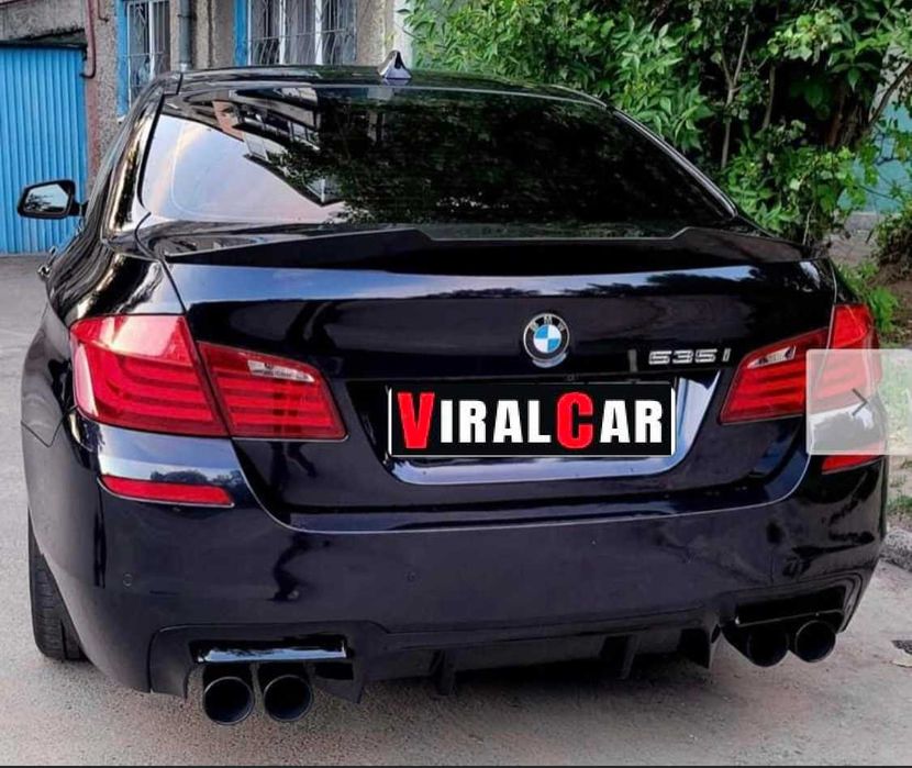 Spoiler Lotka Dokładka M4 Style BMW F10 CZARNY POŁYSK / CARBON
