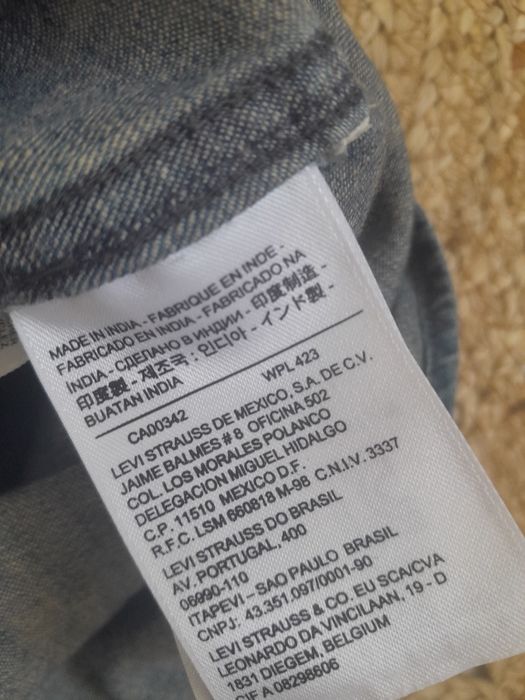 Koszula sukienka S 36 jeansowa Levis bawełna