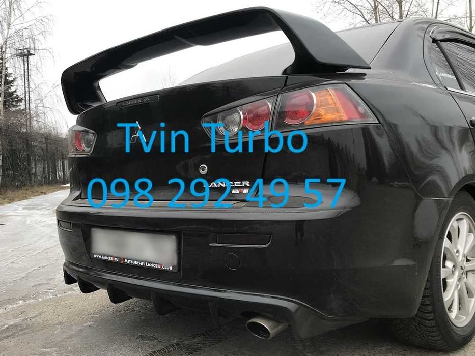 Спойлер реснички козырек заднего стекла тюнинг Mitsubishi Lancer 9 10 Х Мицубиси Лансер мухобойка ветровики