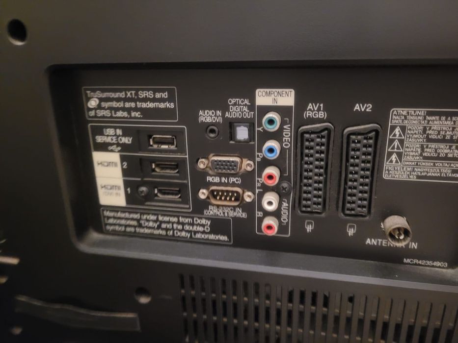 Televisão LG preta