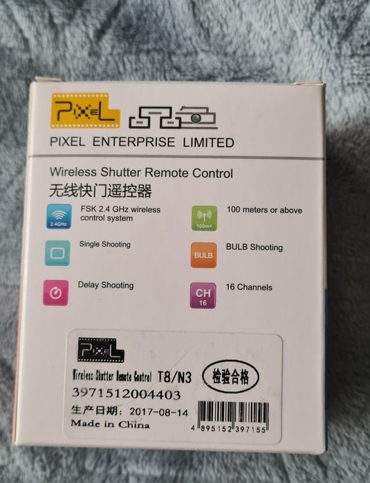 Pixel T8 Bezprzewodowy pilot do migawki aparatu