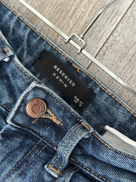 Джинси темно-сині mom reserved