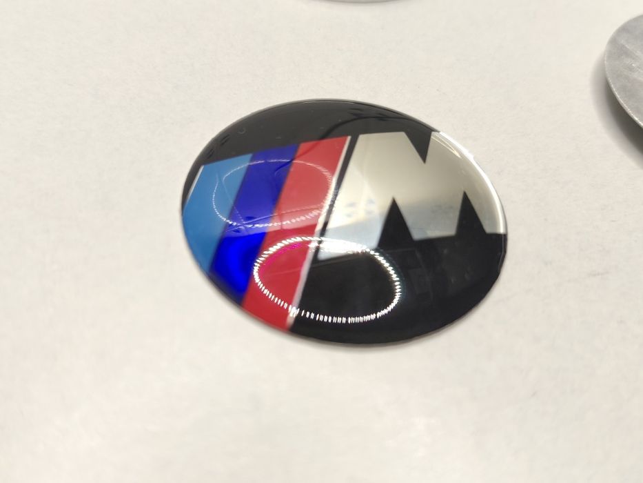 Emblema Volante BMW 45mm Capa Autocolante Logo Símbolo M Performance E36 E46 E90 E60 F10 F20 F30 X1 X3 X5 Novo