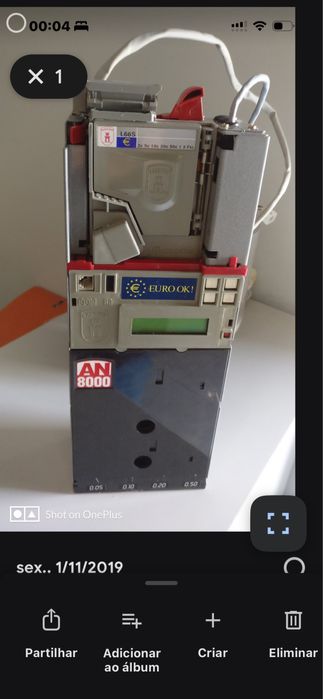 Maquina cafe vending , moedeiro movel