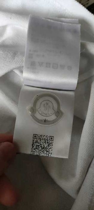 Moncler polo tshirt white