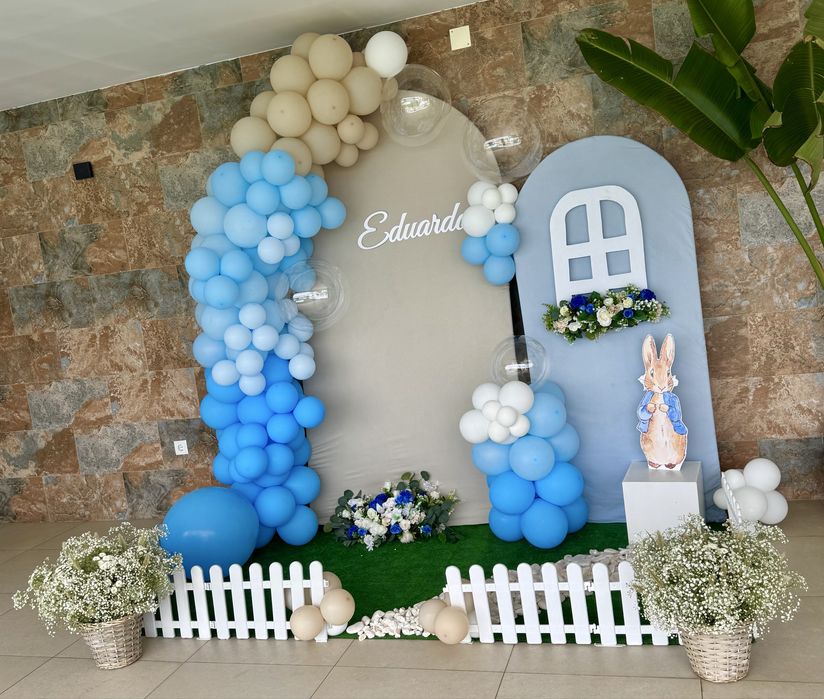 Decoração e aluguer de materiais para festa