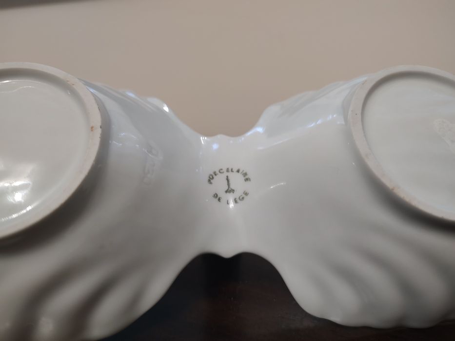Kabaret do przekąsek porcelana belgijska